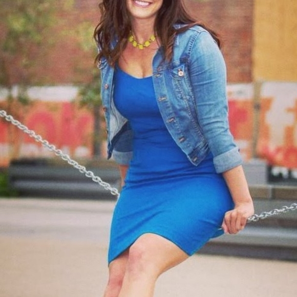 Banana Republic Blue sheath dress size 6 - Picture 1 of 5